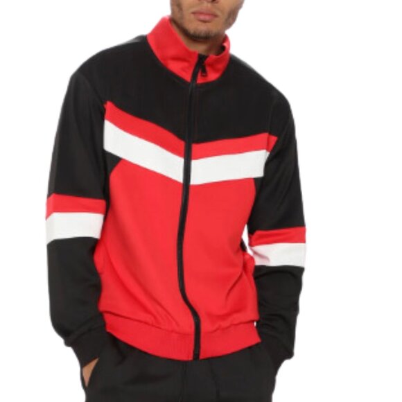Missed Opportunity Track Jacket - Black/Red/White - NWT - Men's Sz Small - Picture 3 of 3